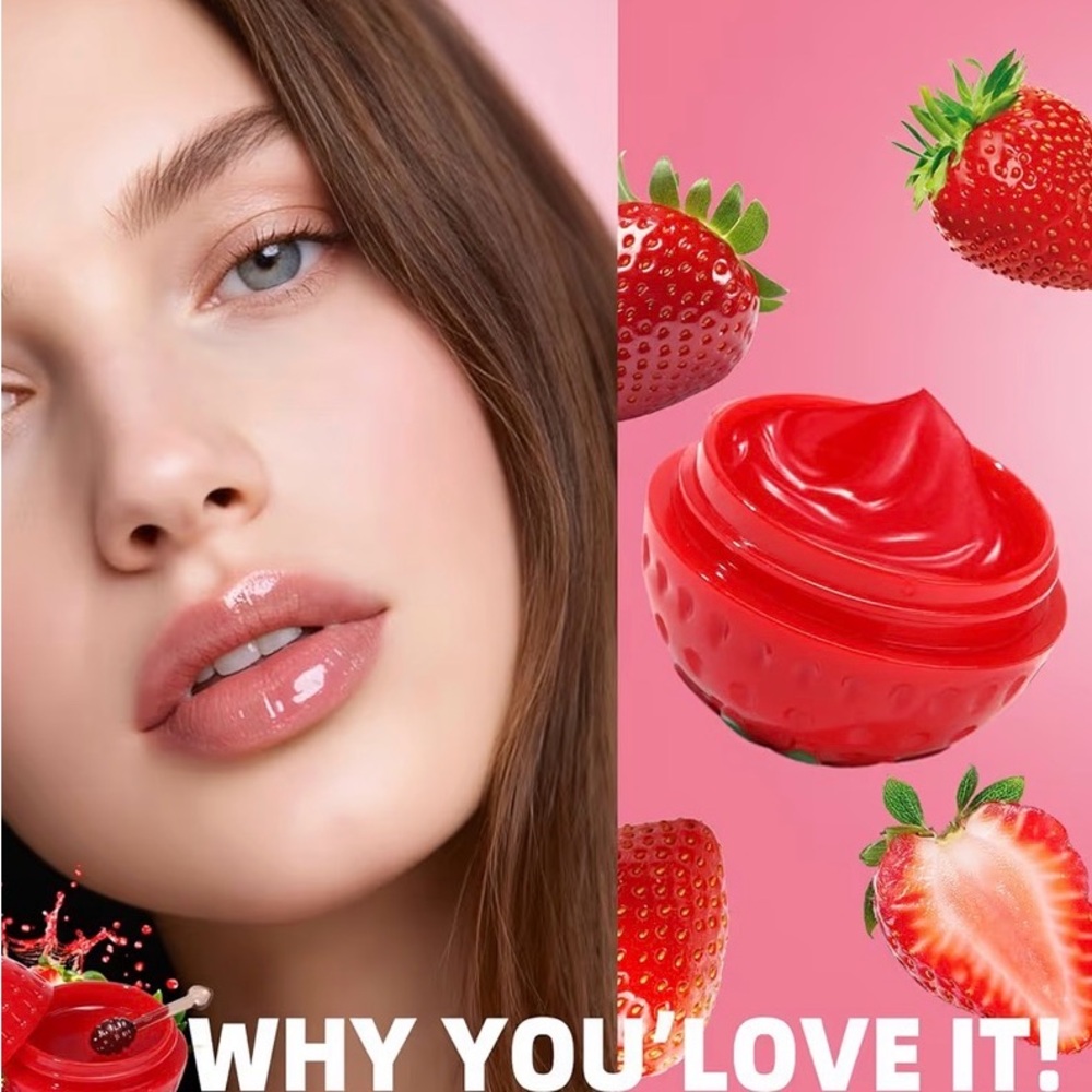 🍓🍏SULILY Tinted Bee Lip Balm Fruits Pot - Picture 6 of 6